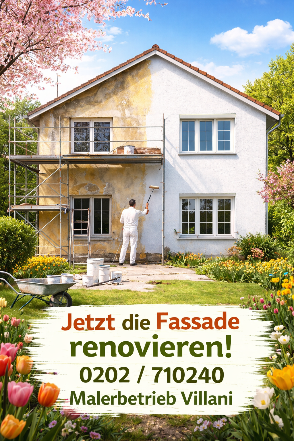 Jetzt ist die richtige Zeit für einen neuen Fassadenanstrich