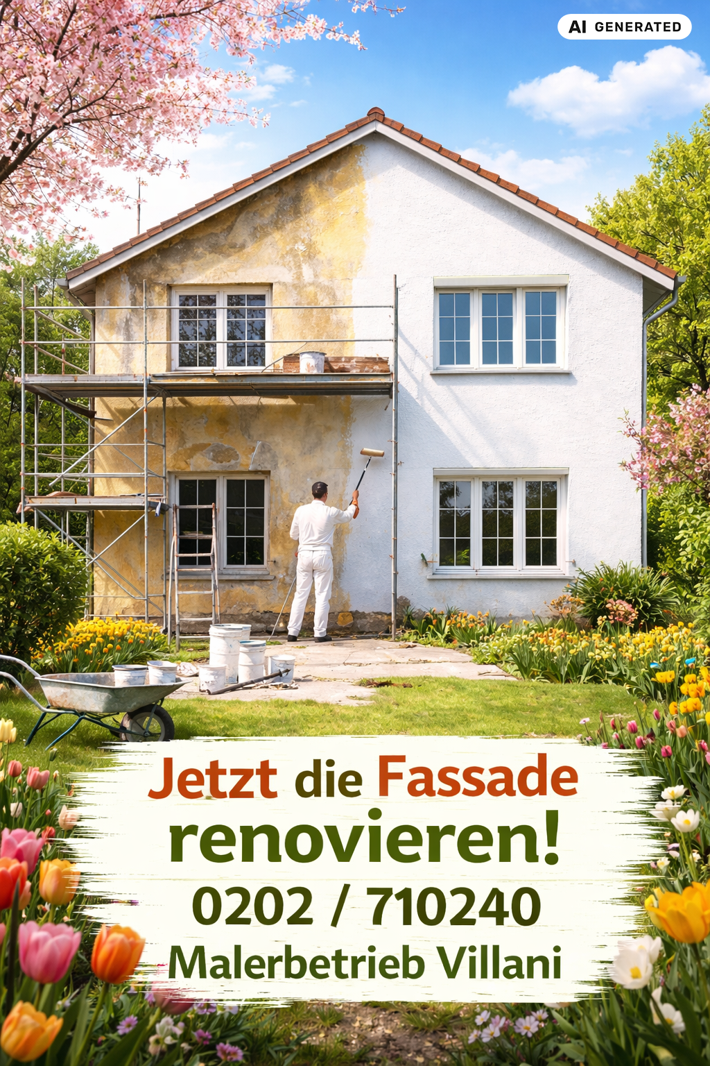 Jetzt ist die richtige Zeit für einen neuen Fassadenanstrich